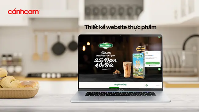 thiết kế website thực phẩm, thiết kế trang web bán thực phẩm, làm website thực phẩm