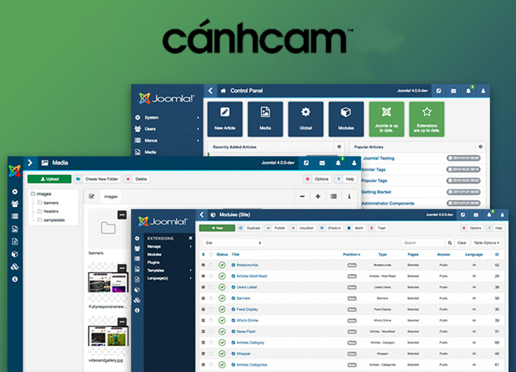 Joomla có được sự đa dạng trong template