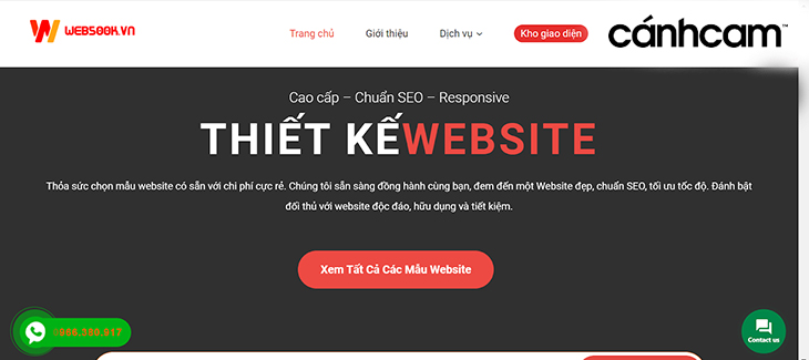 Website500k cung cấp nhiều mẫu website độc đáo