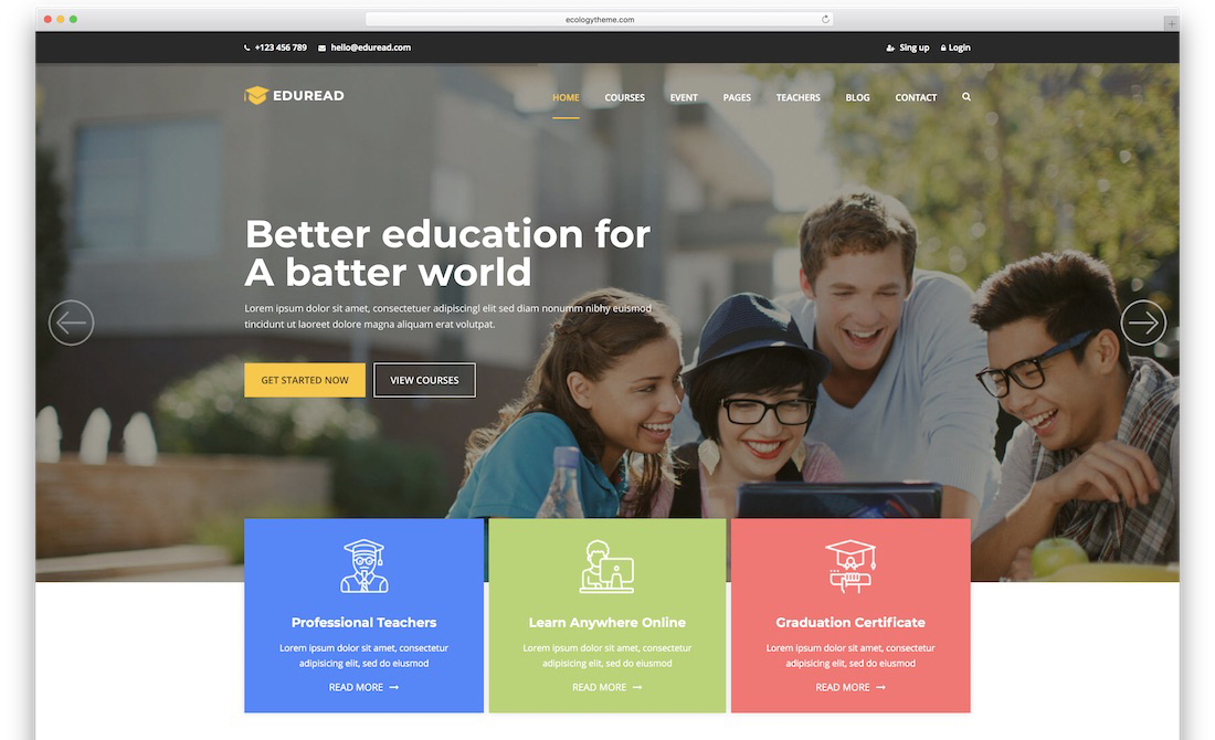 Educational website must ensure basic features