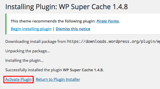 Bước 4: Tương tự như trên, chọn Activate Plugin để tiến hành kích hoạt Plugin.