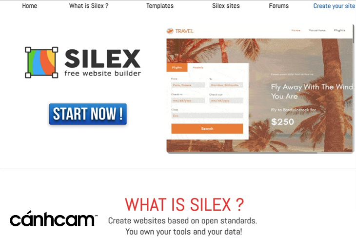 Tạo website bán hàng miễn phí với Silex