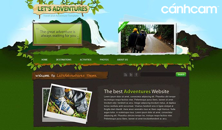 Màu sắc website du lịch sẽ thiên tông màu sáng, dễ chịu