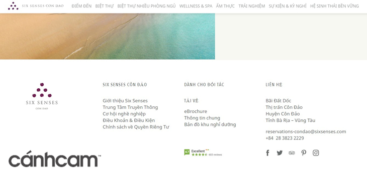 Thiết kế website khách sạn phải cần có thông tin liên hệ ở chân trang