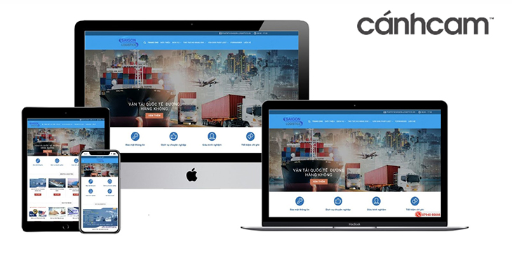 Website cần có trang chủ, thể hiện logo, banner, các dịch vụ chính