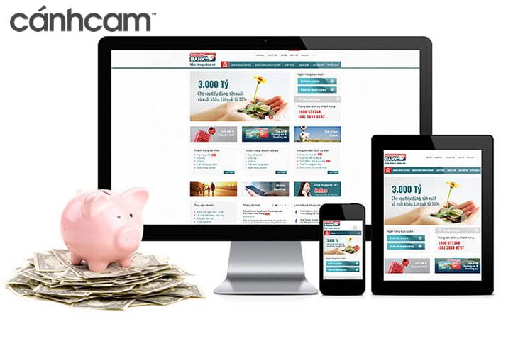 Website Kiên Long Bank được thiết kế bởi Cánh Cam