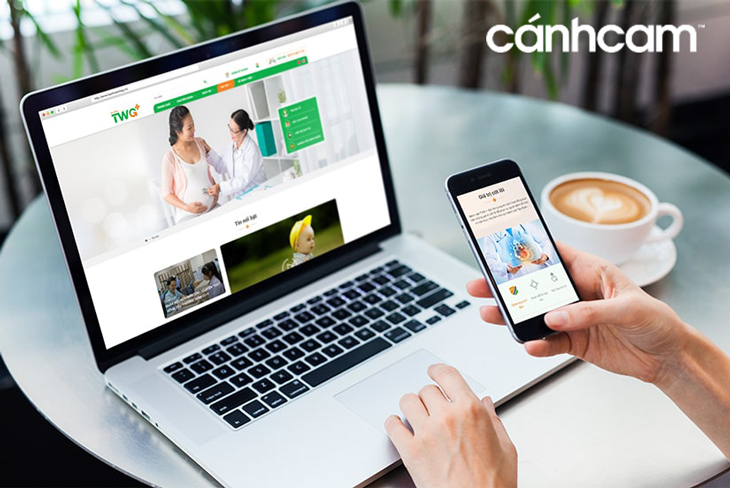 Website bệnh viện TWG do Cánh Cam thiết kế