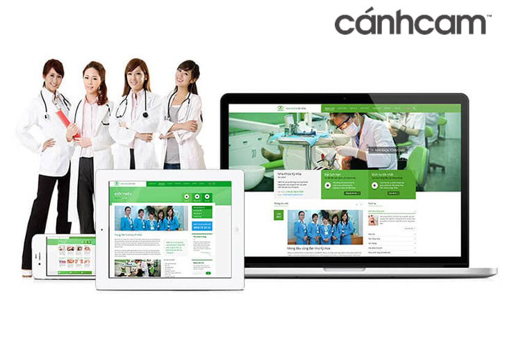 Website nha khoa Kỳ Hòa do Cánh Cam thiết kế