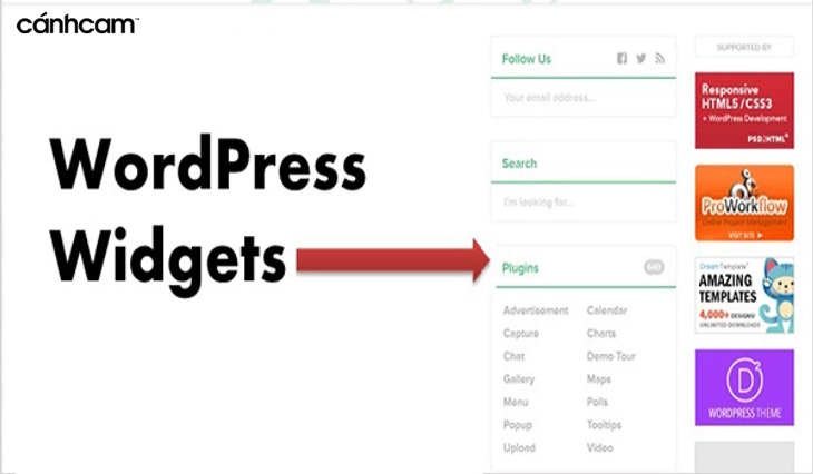 WordPress Widgets là gì?