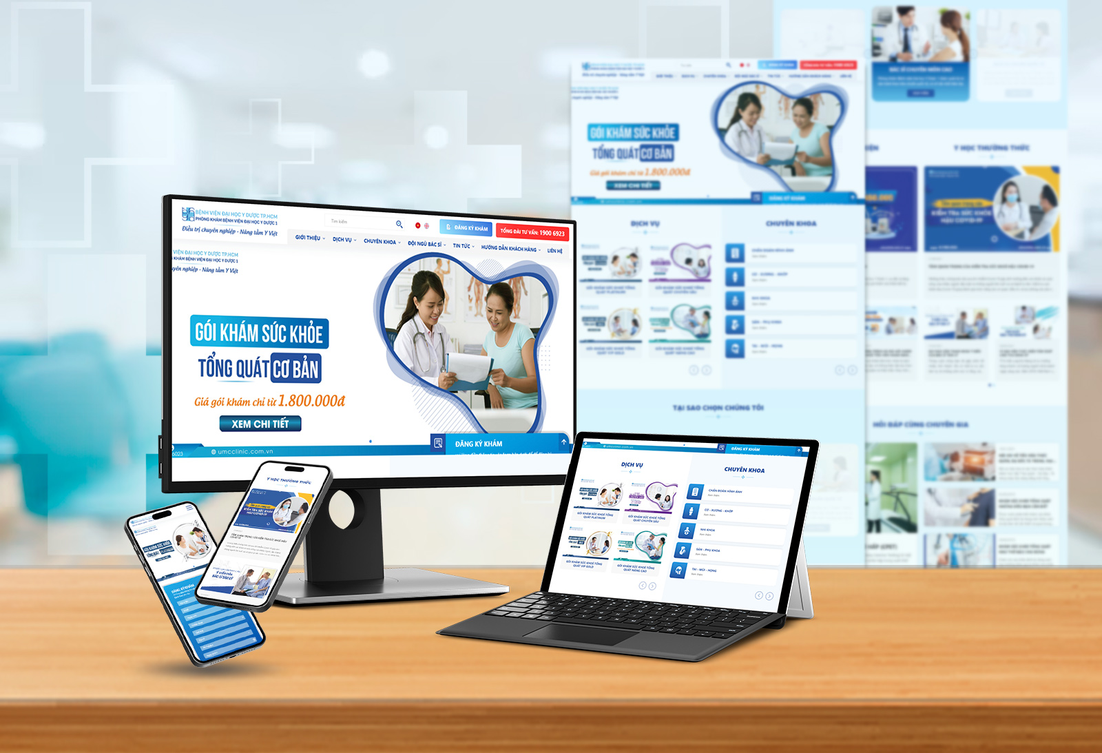 top mẫu website y tế đẹp website bệnh viện đại học y dược
