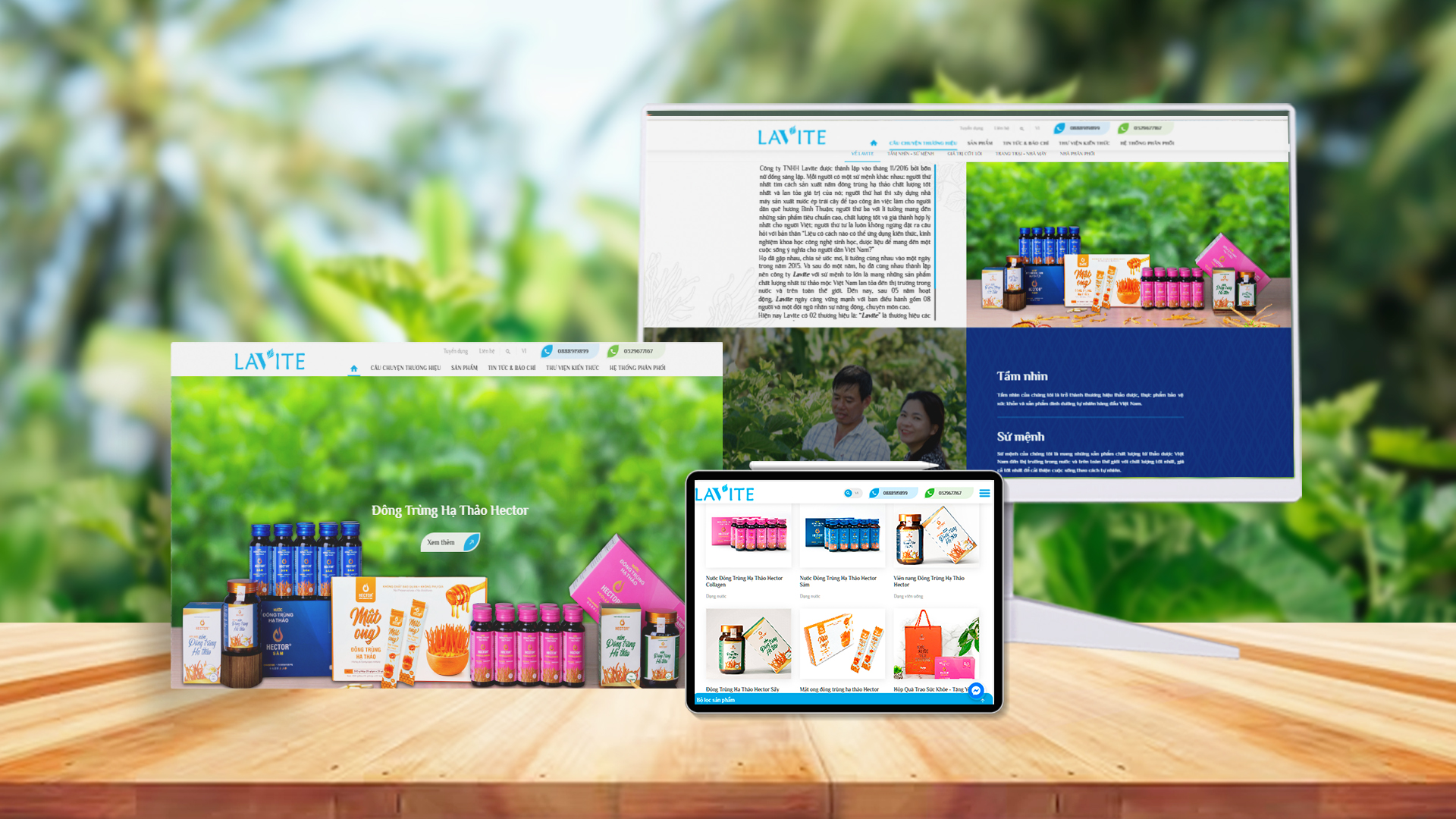 top mẫu website y tế đẹp website Lavite