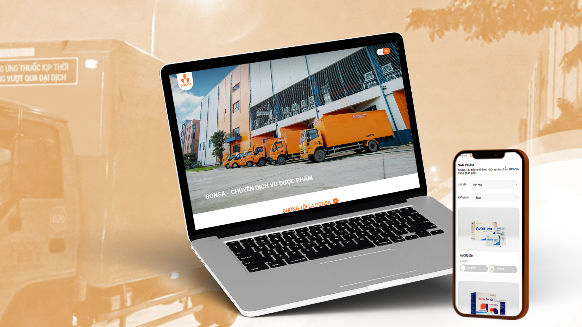 top mẫu website y tế đẹp website Gonsa