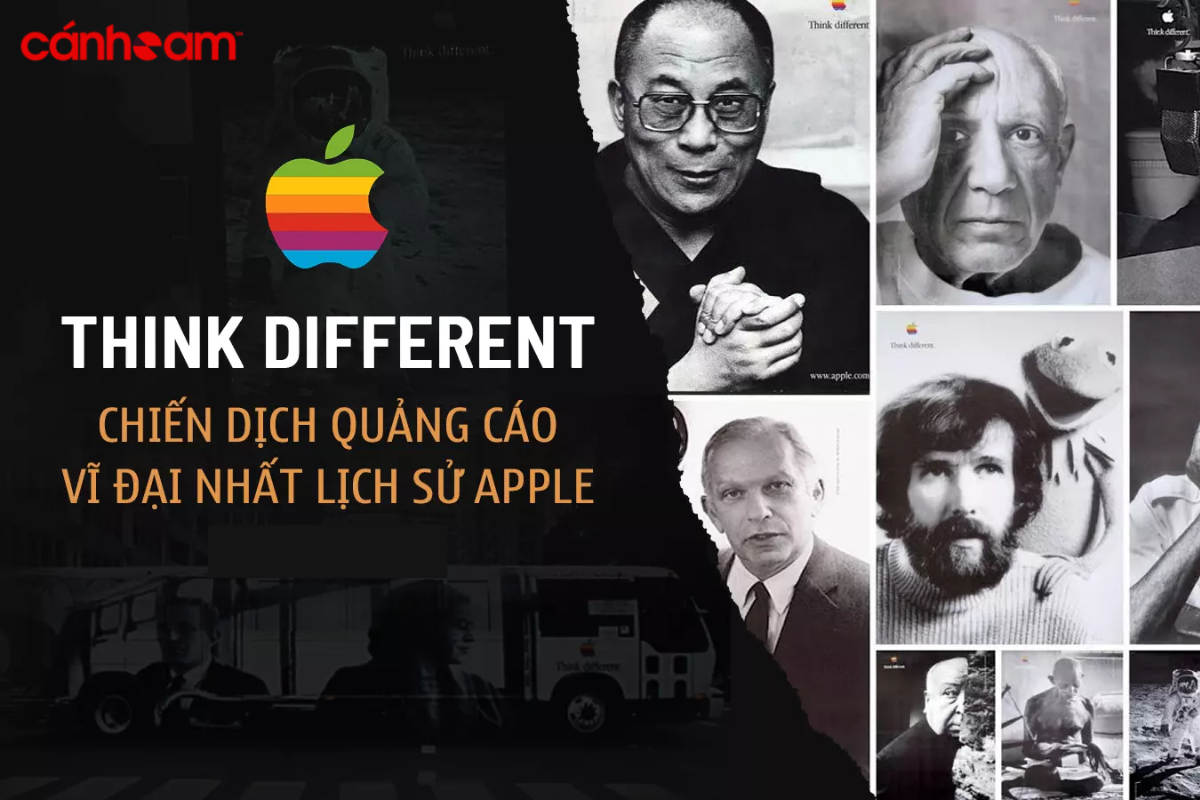 Chiến dịch truyền thông “Think Different” của Apple kết hợp với người nổi tiếng