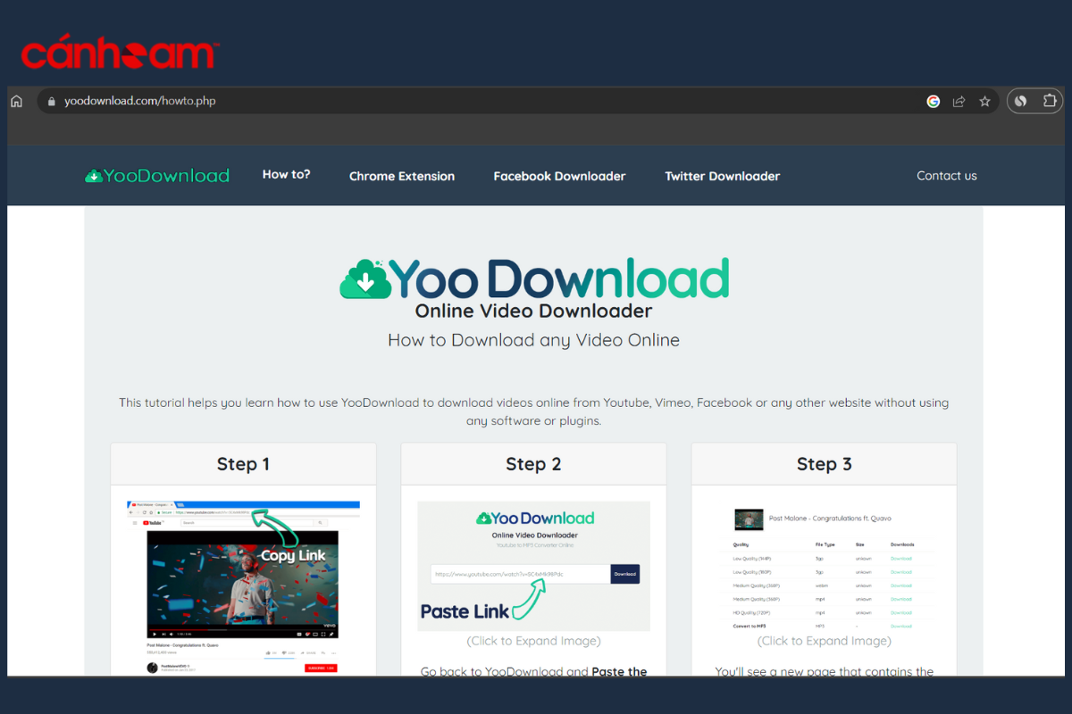 YooDownload là một trang web giúp bạn có thể tải bất kỳ video và âm thanh từ nhiều trang web khác nhau