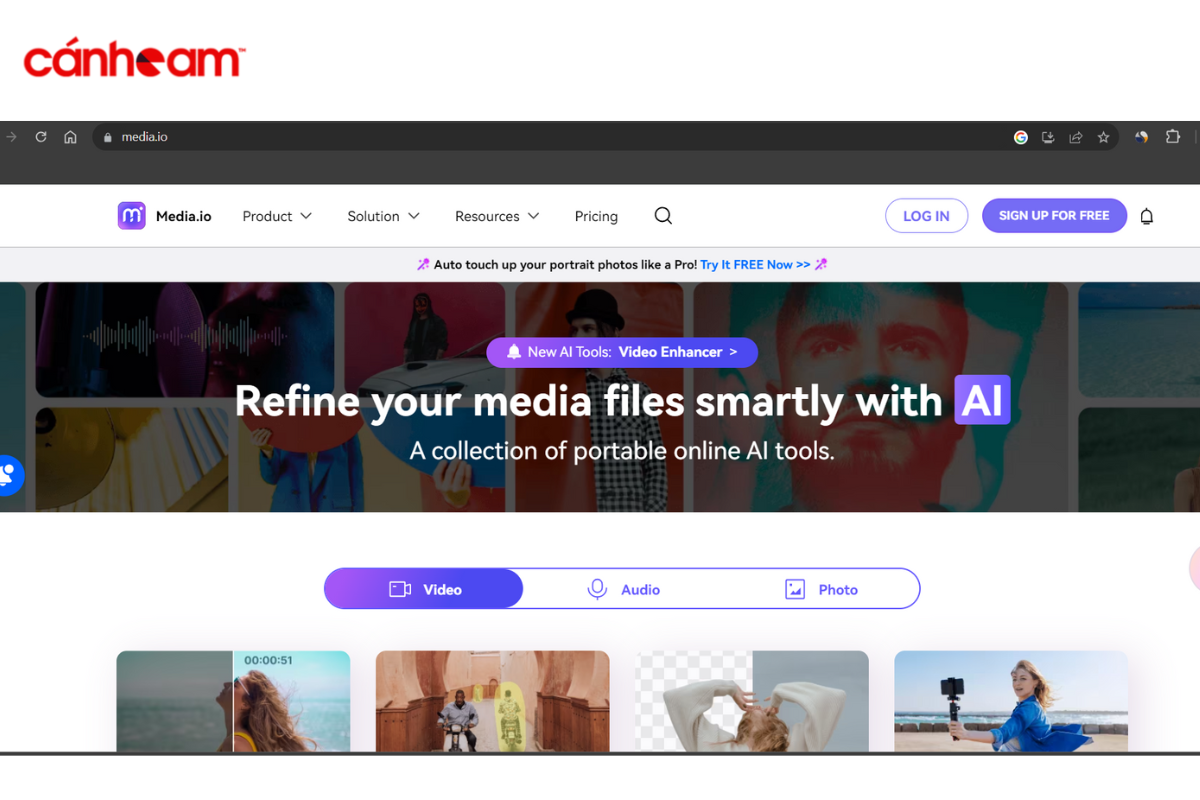 Media.io cho phép bạn có thể lưu 1 phần mà bạn muốn trong video mà không cần phải tải toàn bộ video