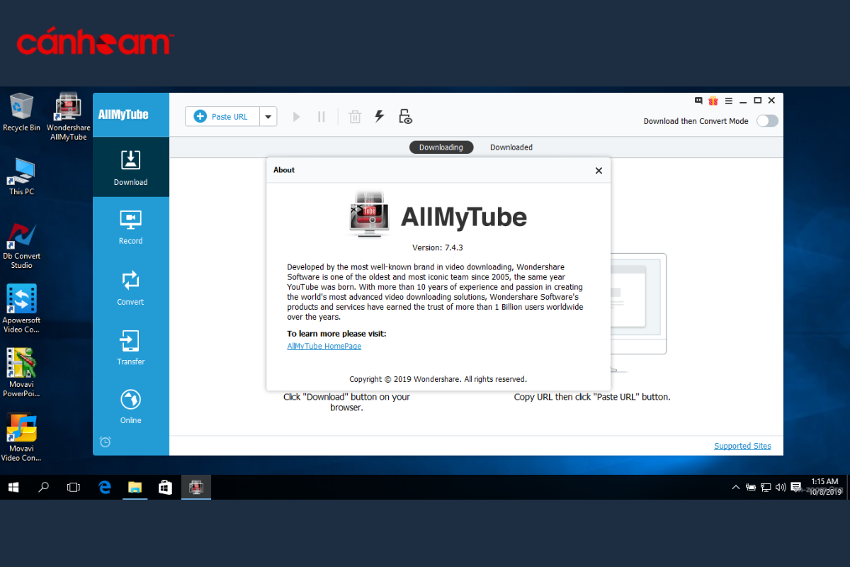 AllMyTube giúp bạn download phim trên web mà không cần phải lo lắng về chất lượng video