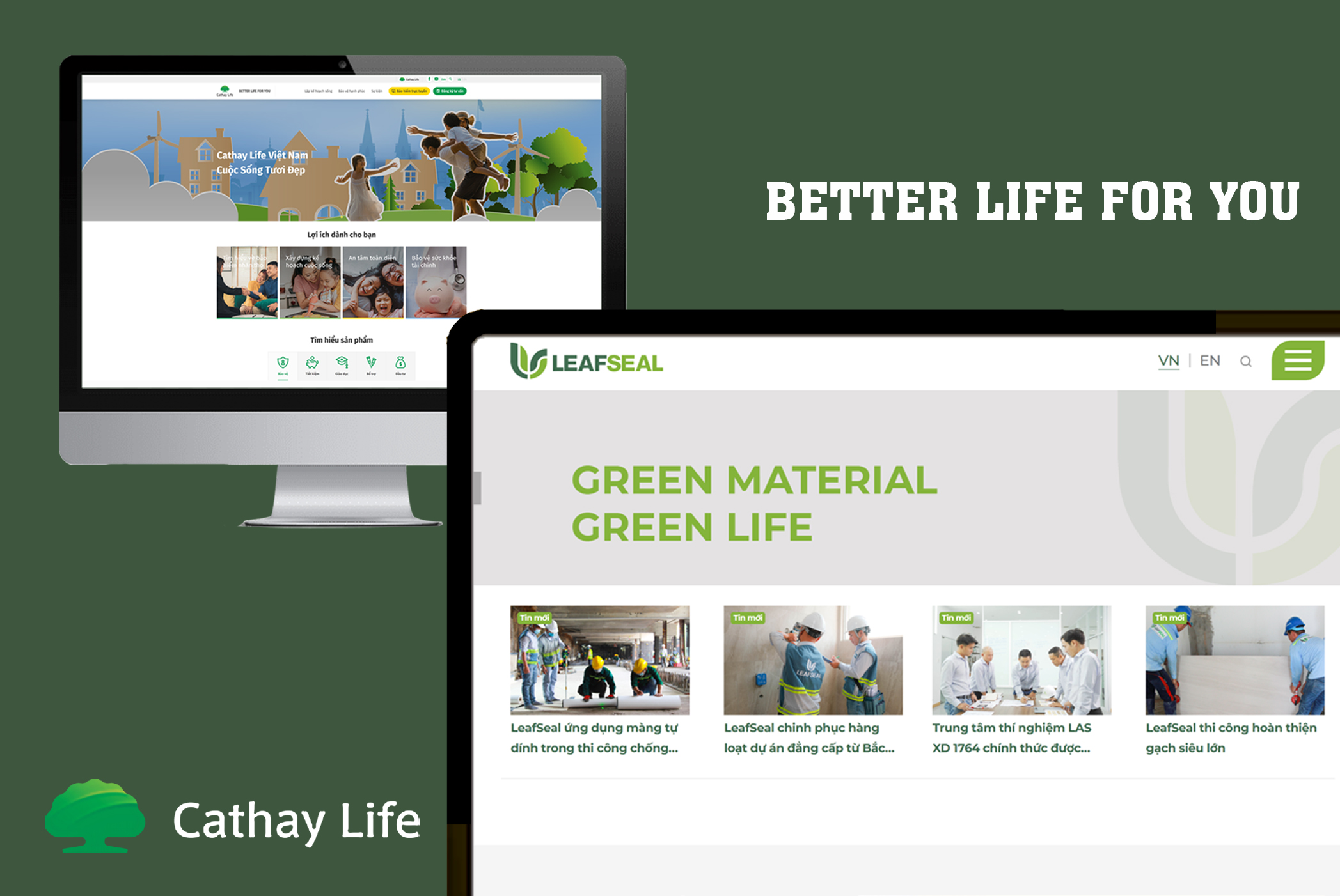 thiết kế website cho Cathay Life, làm trang web cho Cathay Life