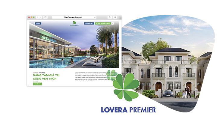 Lovera Premier website, designed by Canh Cam 2
