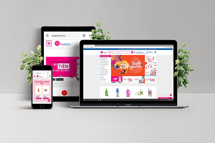 Coopmart website designed by Canh Cam image 1