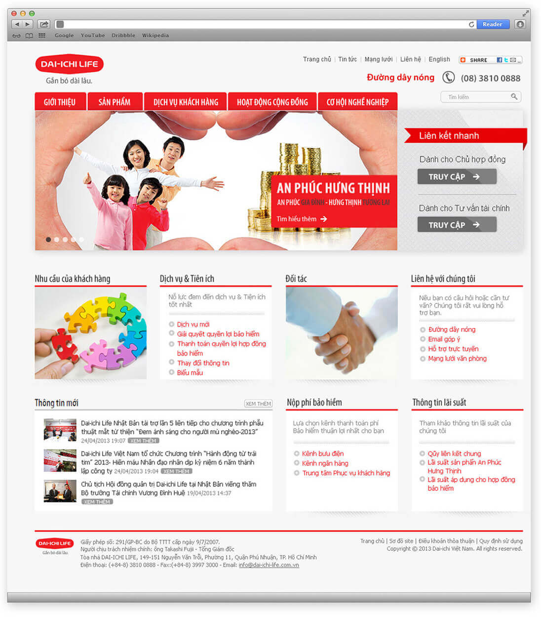 Cánh Cam thiết kế website cho Dai-Ichi Life ảnh 5