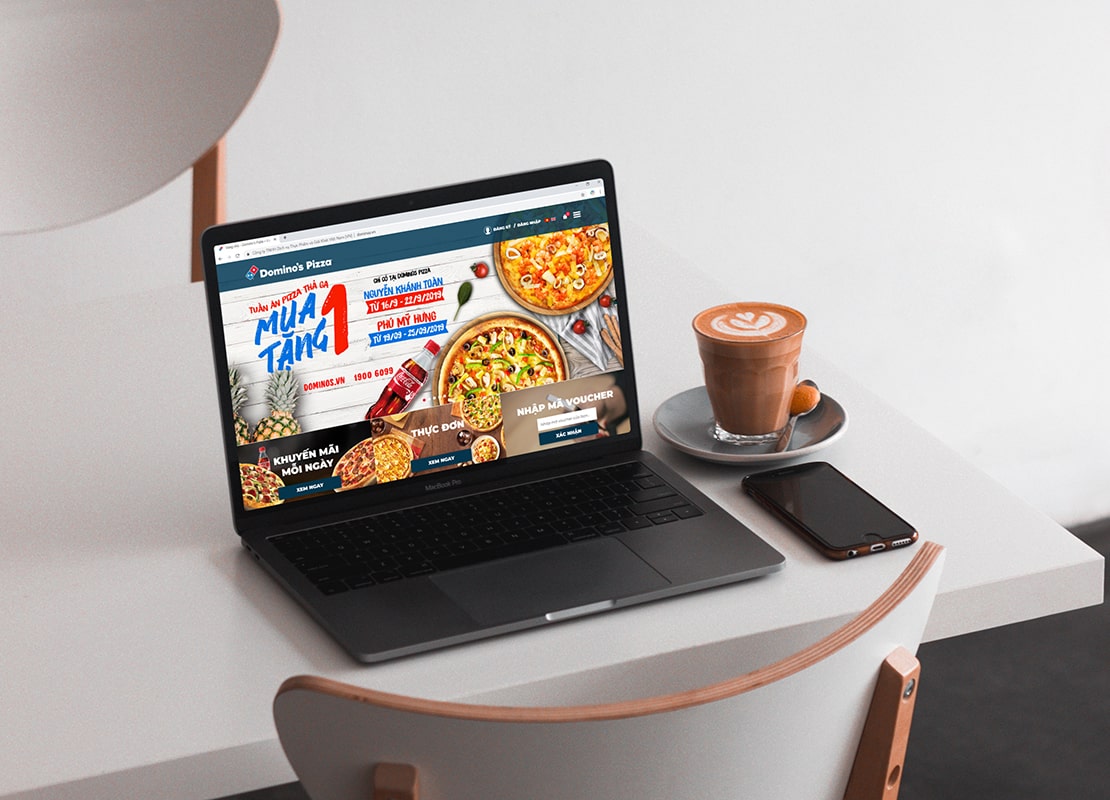 Cánh Cam thiết kế website Domino's Pizza ảnh 3