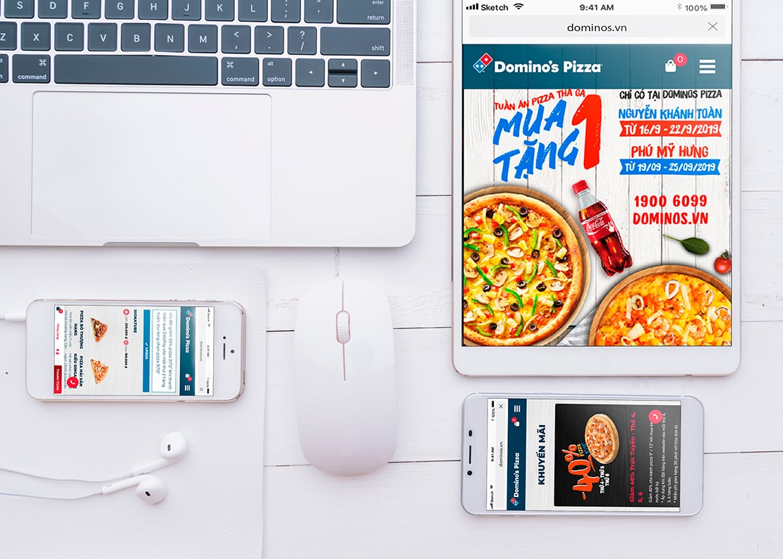 Cánh Cam thiết kế website Domino's Pizza ảnh 1