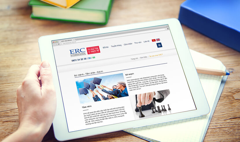 ERC International thiết kế website tại Cánh Cam ảnh 9