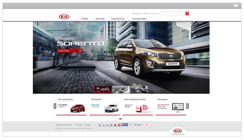 KIA Motors thiết kế website tại Cánh Cam ảnh 2