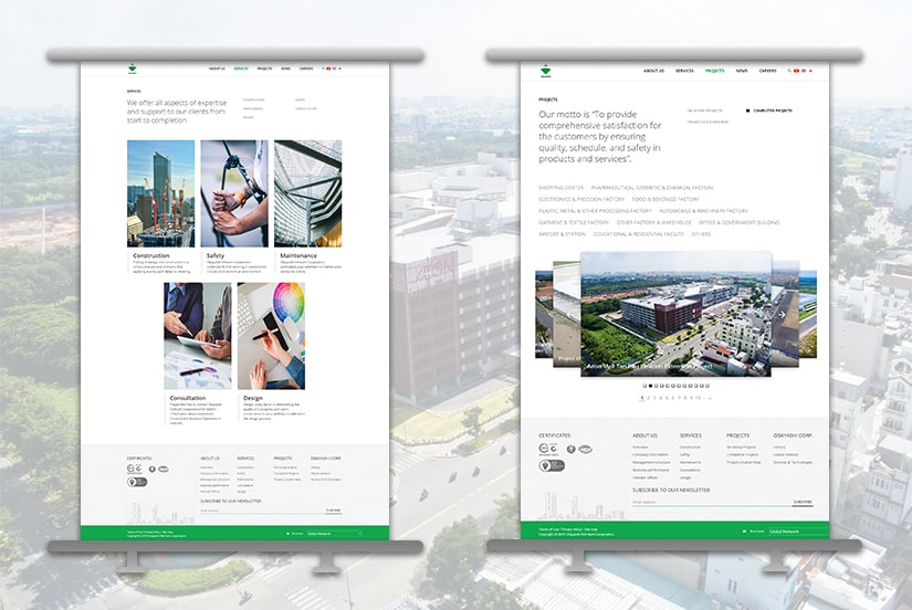 Cánh Cam thiết kế website cho Obayashi ảnh 4