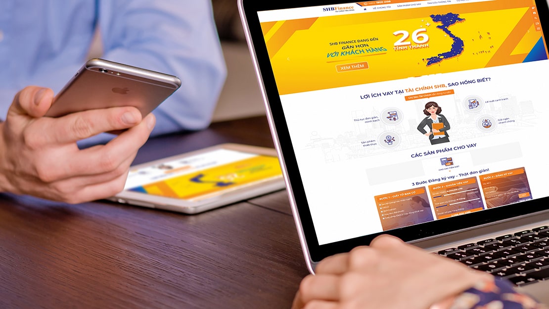 Cánh Cam thiết kế website cho SHB Finance ảnh 3