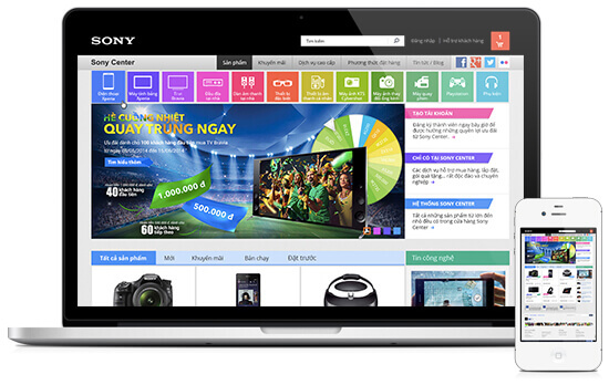 Sony ecomerce website design by Canh Cam image 3