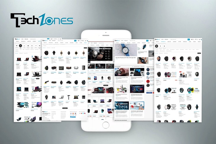 Cánh Cam thiết kế website cho Techzones ảnh 2