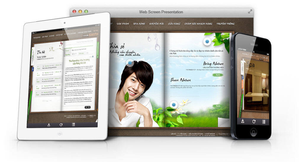 The Face Shop thiết kế website tại Cánh Cam ảnh 7