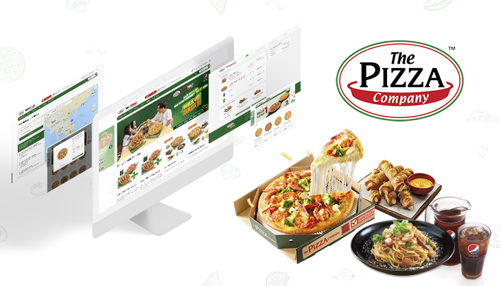 The Pizza Company website, designed by Canh Cam 3