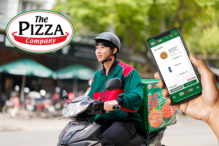 The Pizza Company website, designed by Canh Cam 1