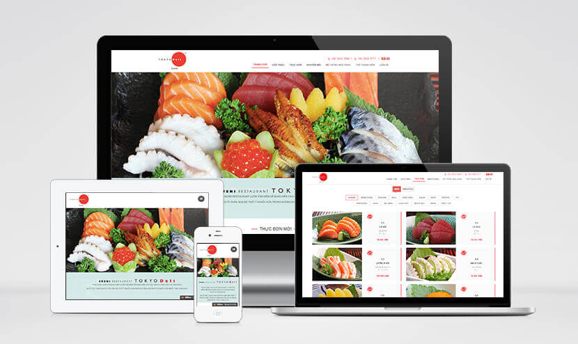 Thiết kế website Tokyo Deli phong cách Nhật Bản
