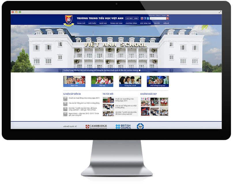 Trường quốc tế Việt Anh thiết kế website tại Cánh Cam ảnh 9