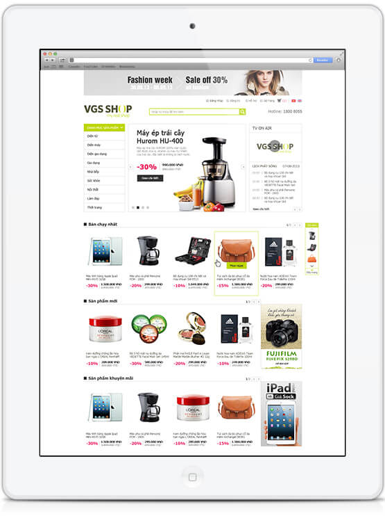 VGS Shop thiết kế website tại Cánh Cam ảnh 1