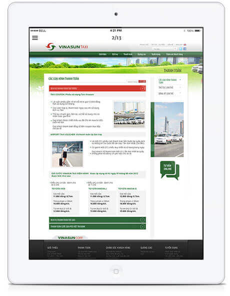 Cánh Cam thiết kế website cho Vinasun ảnh 5