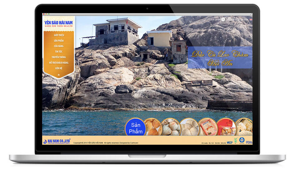Cánh Cam thiết kế website cho Yến Sào Hải Nam ảnh 4