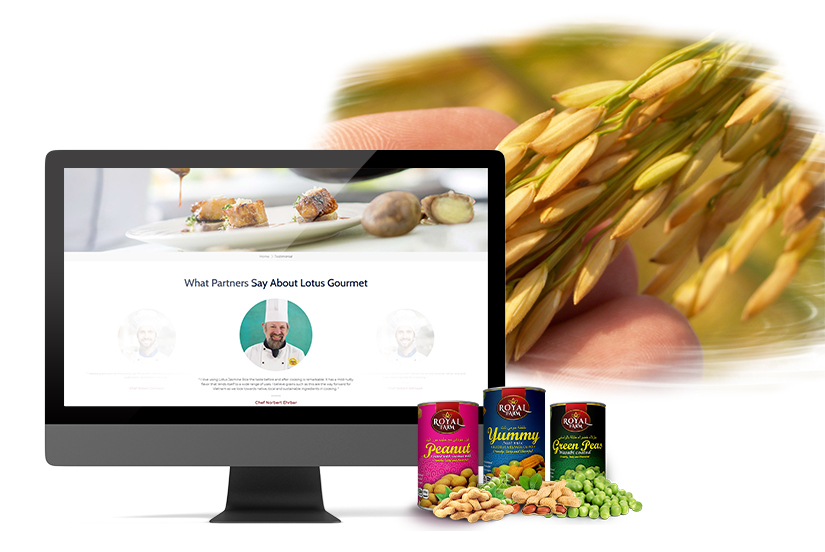 Lotus Gourmet thiết kế website tại Cánh Cam ảnh 1