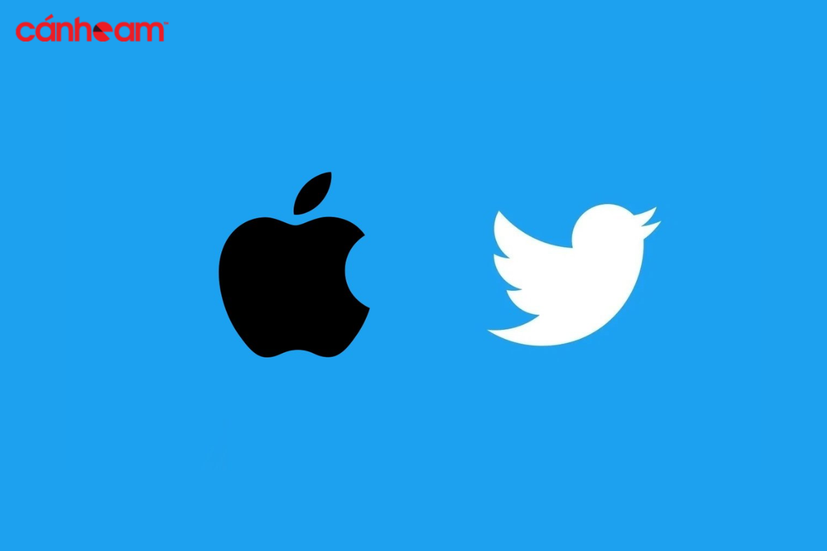 Logo đặc trưng của Apple và Twitter