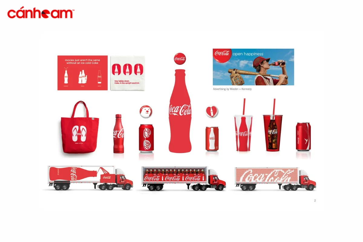 Coca Cola tạo thương hiệu nhất quán