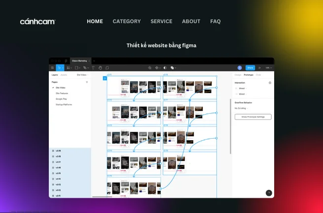 Thiết kế website bằng figma
