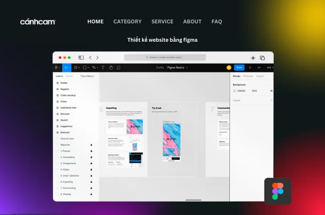 Thiết kế website bằng figma
