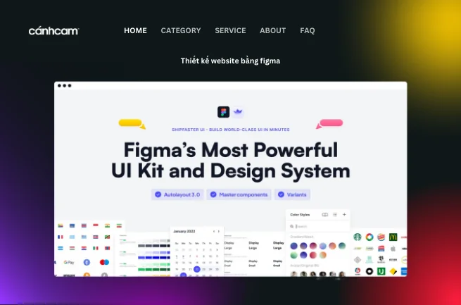Thiết kế website bằng figma