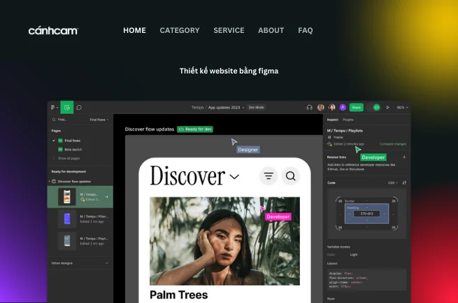 Vì sao nên thiết kế website bằng Figma tại Cánh Cam