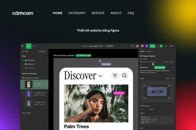 Thiết kế website bằng figma