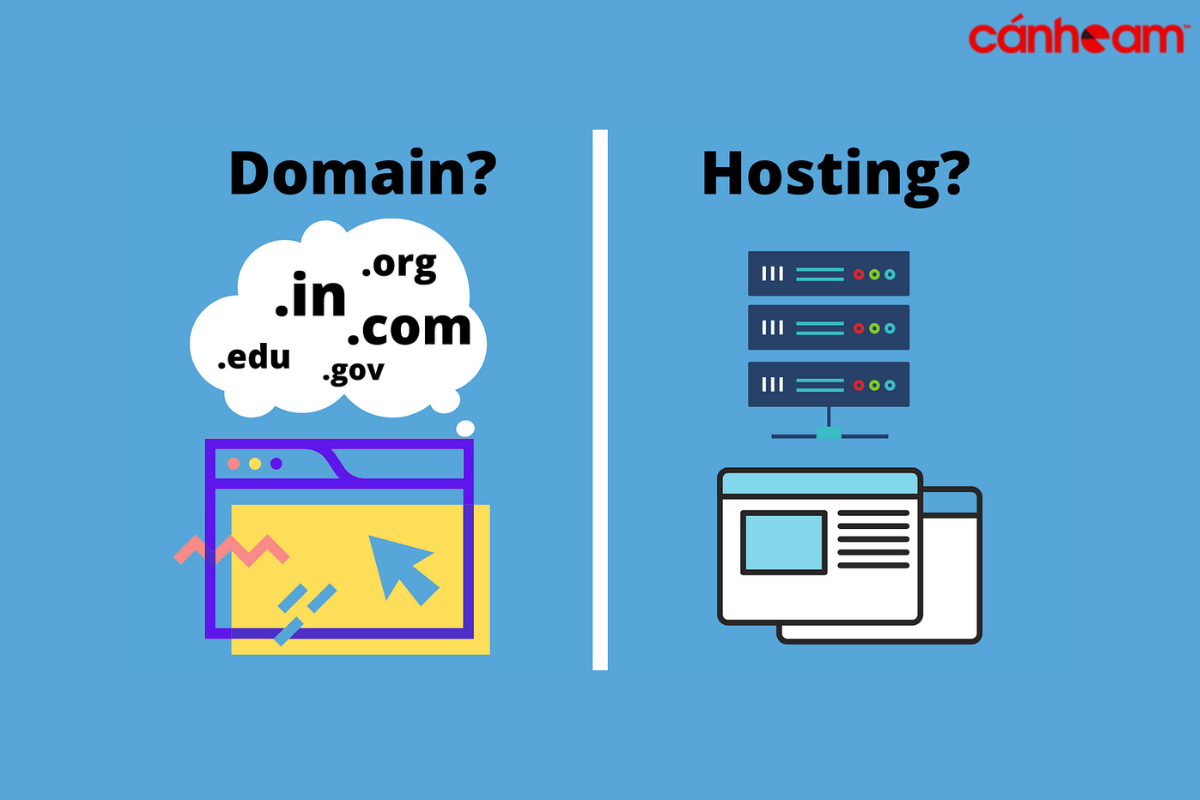 Sự khác biệt giữa web Hosting và tên miền
