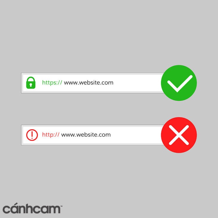 Sử dụng giao thức https thay vì http giúp tăng mức độ uy tín của website